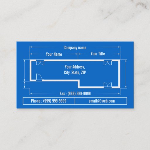 Customizable blueprint