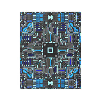 Blueprint Circuitboard 01 Metal Print