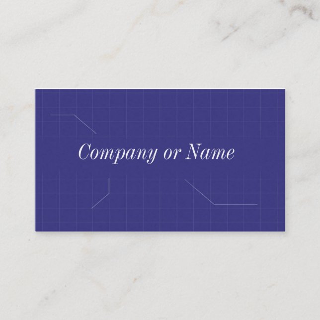 Blueprint / Engineering Business Card (Front)