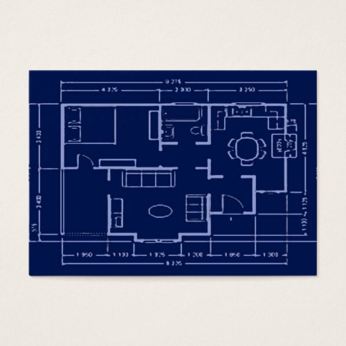 blueprint - house plan business card