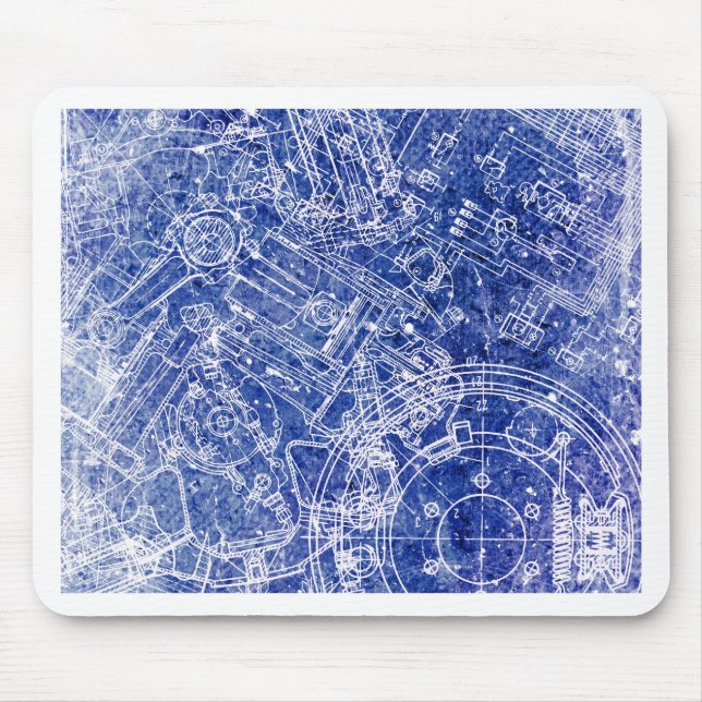 Blueprint Mouse Pad (Front)