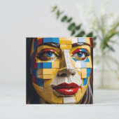 "Blueprint of Humanity" – A Cubist Portrait (Standing Front)