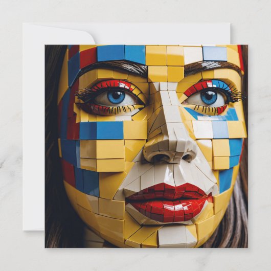 "Blueprint of Humanity" – A Cubist Portrait (Front)