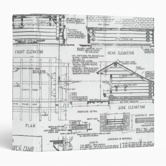 Blueprints 3 Ring Binder (Front/Spine)