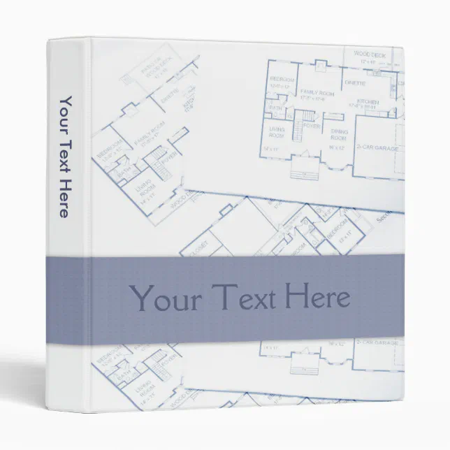 Blueprints Binder | Zazzle