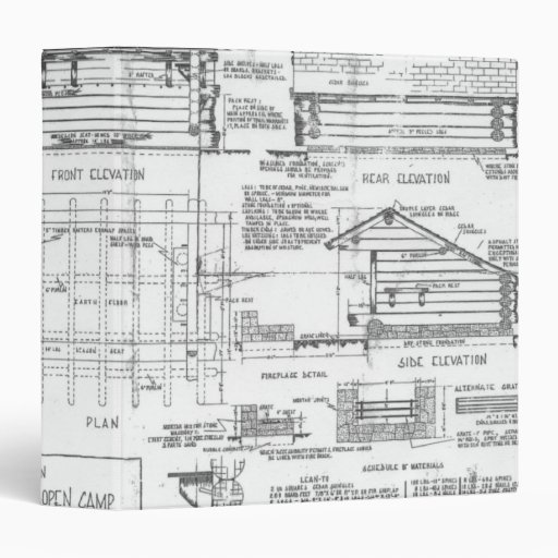 Blueprints Binder | Zazzle