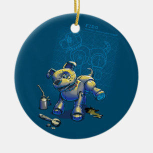 Blueprints for a Bestie Ceramic Ornament