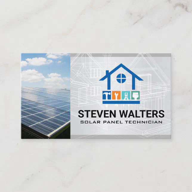 Blueprints | General Contractor Business Card | Zazzle