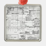 Blueprints Metal Ornament at Zazzle