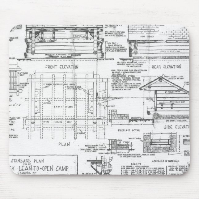 Blueprints Mouse Pad (Front)