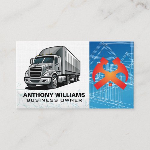 Blueprints | Semi Truck | Hammer Business Card