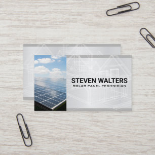 Blueprints Solar Panel Business Card