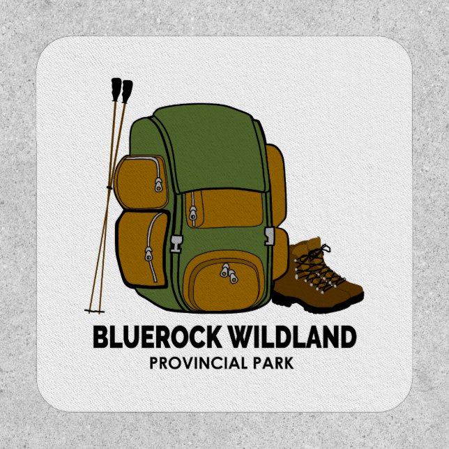 Bluerock Wildland Provincial Park Backpack Patch (Front)