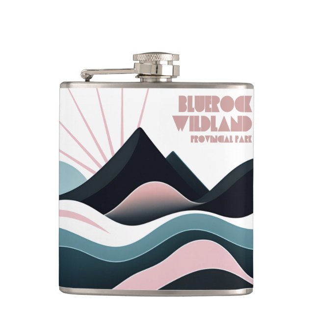 Bluerock Wildland Provincial Park Colored Hills Flask (Front)