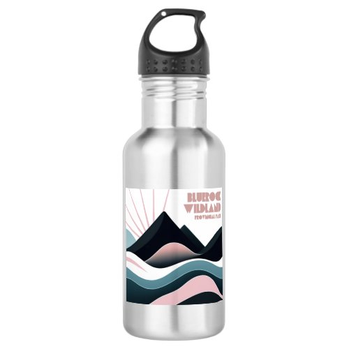 Bluerock Wildland Provincial Park Colored Hills Stainless Steel Water Bottle