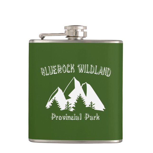 Bluerock Wildland Provincial Park Flask (Front)