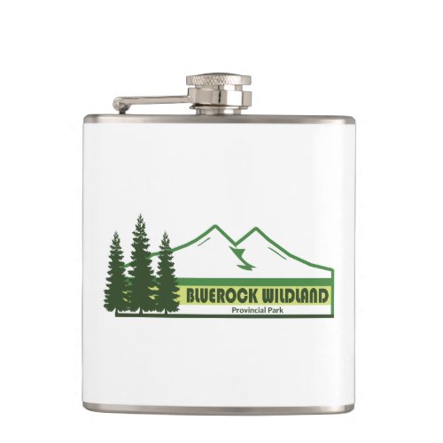 Bluerock Wildland Provincial Park Green Stripes Flask