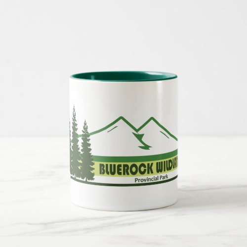 Bluerock Wildland Provincial Park Green Stripes Two_Tone Coffee Mug