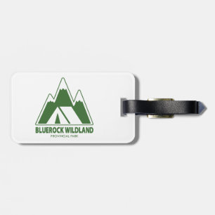 Bluerock Wildland Provincial Park Mountain Camping Luggage Tag