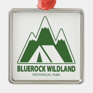 Bluerock Wildland Provincial Park Mountain Camping Metal Ornament