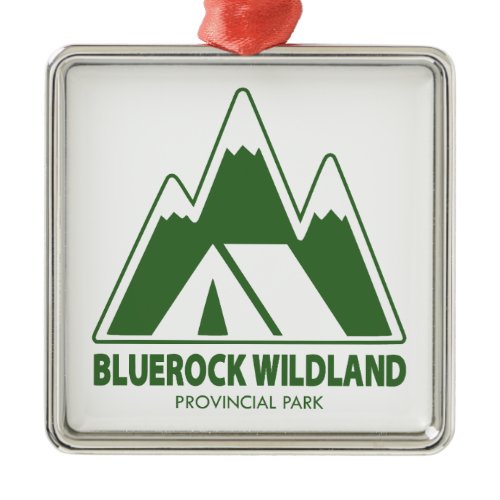 Bluerock Wildland Provincial Park Mountain Camping Metal Ornament