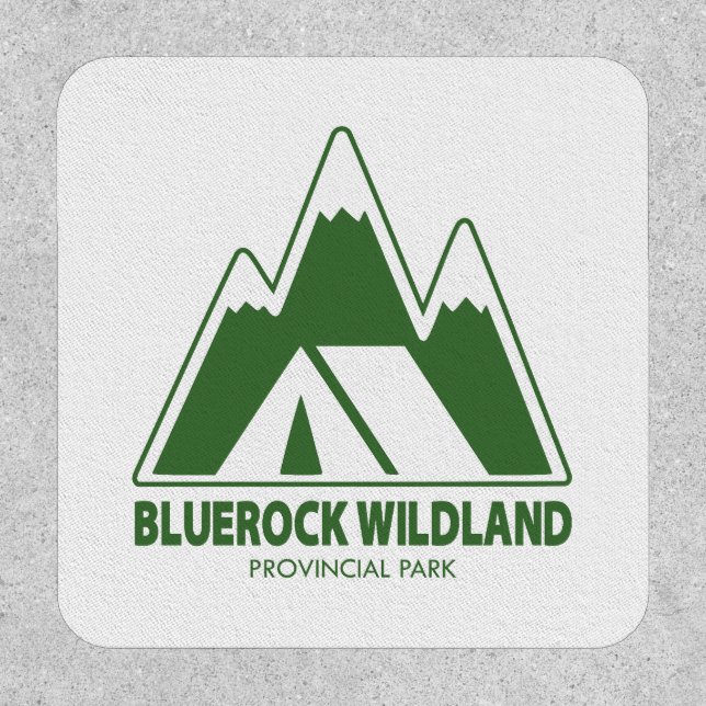 Bluerock Wildland Provincial Park Mountain Camping Patch (Front)
