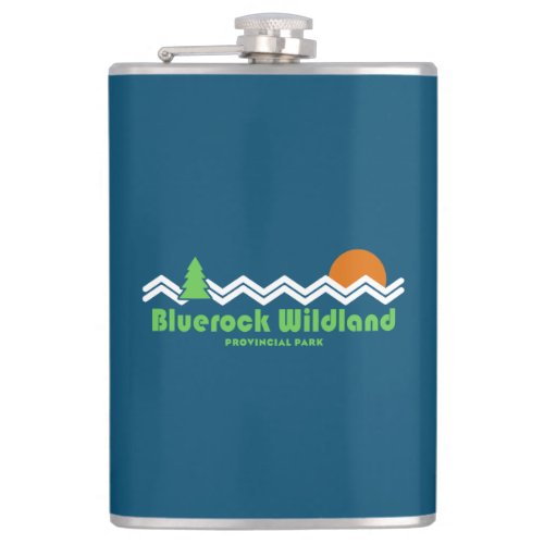 Bluerock Wildland Provincial Park Retro Flask