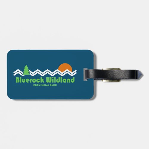 Bluerock Wildland Provincial Park Retro Luggage Tag