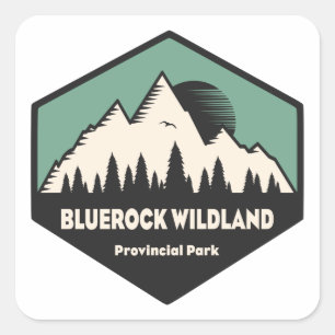 Bluerock Wildland Provincial Park Square Sticker