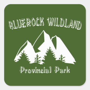 Bluerock Wildland Provincial Park Square Sticker