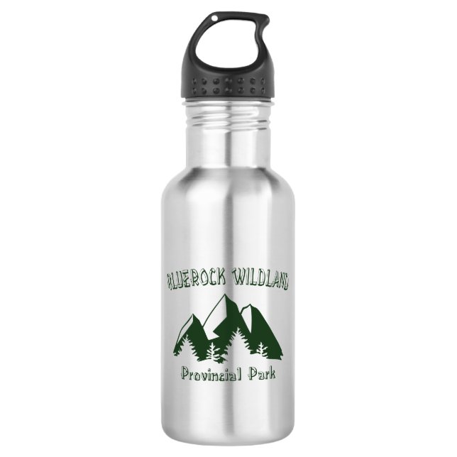 Bluerock Wildland Provincial Park Stainless Steel Water Bottle (Front)