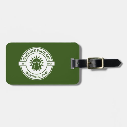 Bluerock Wildland Provincial Park Sun Trees Luggage Tag