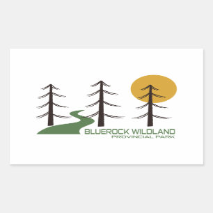 Bluerock Wildland Provincial Park Trail Rectangular Sticker