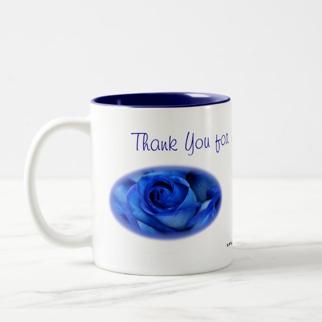 BlueRoses TY Mug-customize Two-Tone Coffee Mug (Left)