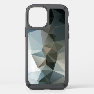 Blues and Blacks Abstract Pyramid Art Speck iPhone 12 Case