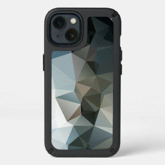Blues and Blacks Abstract Pyramid Art Speck iPhone 13 Case