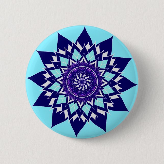 blues and purples button (Front)