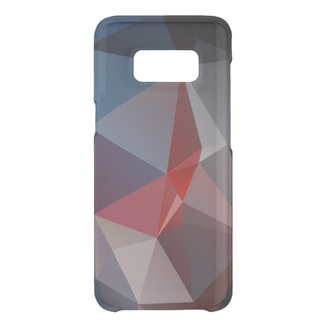 Blues and Reds Abstract Pyramid Art Uncommon Samsung Galaxy Case (Back)