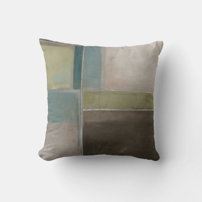 Blues at Dusk II Throw Pillow (Front)