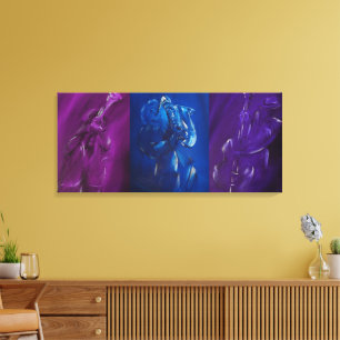 Blues Band Trio Canvas Print