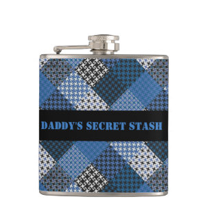 Blues Booze Flask