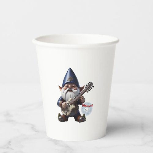 Blues Branded Gnome _ New Texas Republic Imaginary Paper Cups