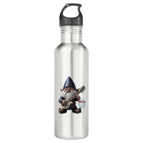 Blues Branded Gnome _ New Texas Republic Imaginary Stainless Steel Water Bottle