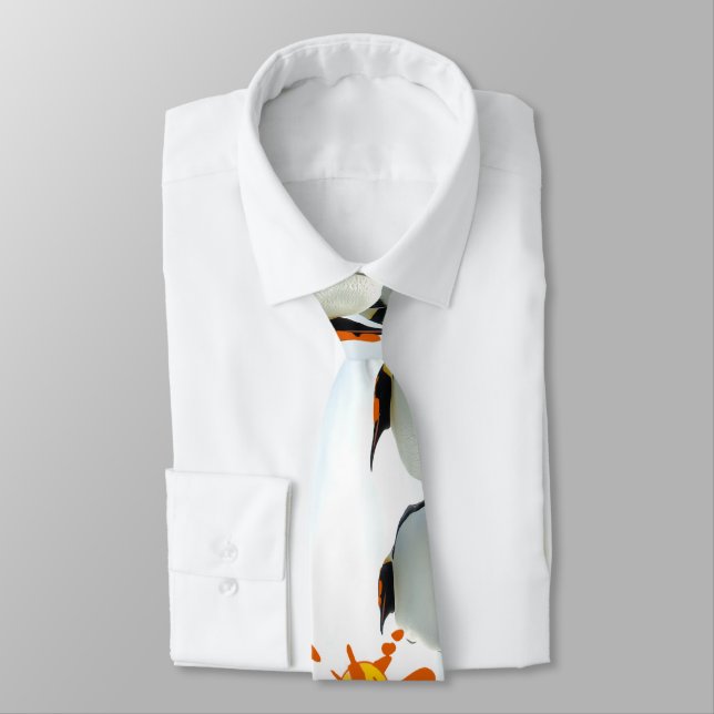 Blues Brothers In Orange - Customized Tie (Tied)