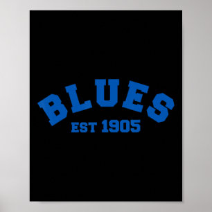 Blues Chelsea Established In 1905 Footbyll Soccer Poster
