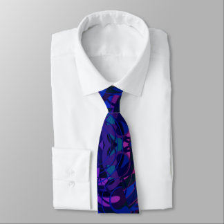 Blues Colorful Abstract Neck Tie