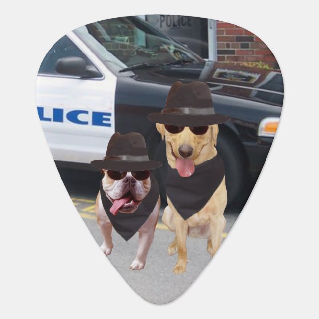 Blues Dogs Guitar Pick (Front)