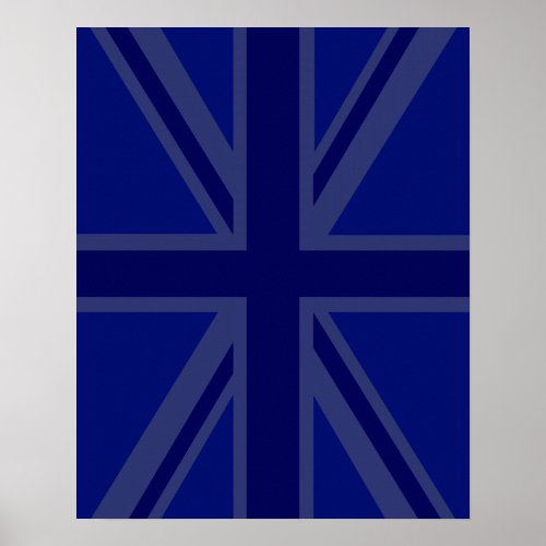 Blues for a Union Jack British Flag Poster