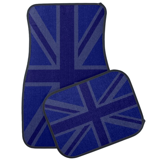 Blues for a Union Jack British Flag To Customize Car Floor Mat (Set)