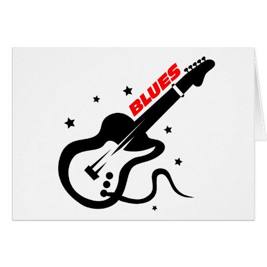 Blues Guitar Cards (Front Horizontal)